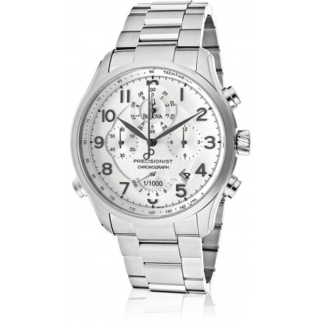 Reloj Bulova BUL-96B183 Hombre 96B183 Wilton Silver Tone/Silver Stainless Steel