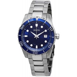 Reloj Bulova 98A194 Sport Blue Dial Stainless Steel Hombre (Importación USA)