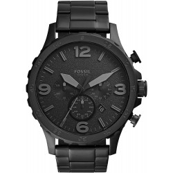 Reloj Fossil JR1401 Hombre Nate Stainless Steel Chronograph Quartz