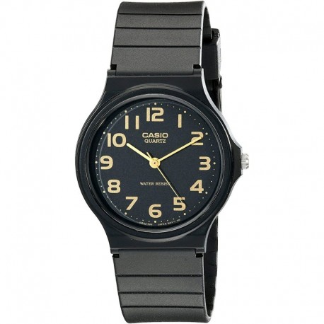 Reloj Hombre Casio MQ24-1B2 with Black Resin Band (Importación USA)
