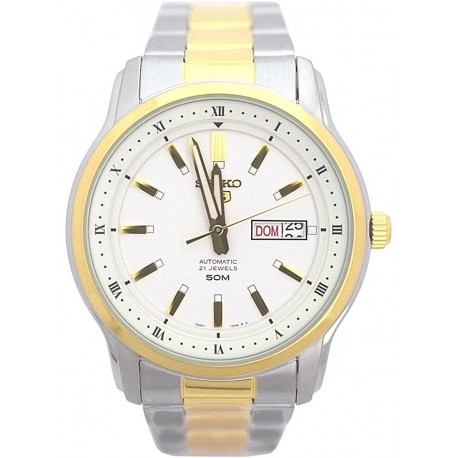 Reloj Seiko SNKP14K1S 5 SNKP14 Hombre 2 Tone Stainless Steel (Importación USA)