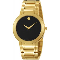 Reloj Movado 606195 Hombre Stiri Gold-Plated Stainless-Steel Bracelet Black Dial