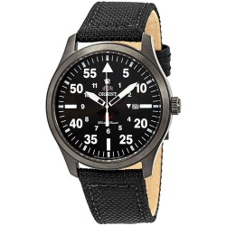 Reloj ORIENT FUNG2003B Flight Black Dial Leather Hombre