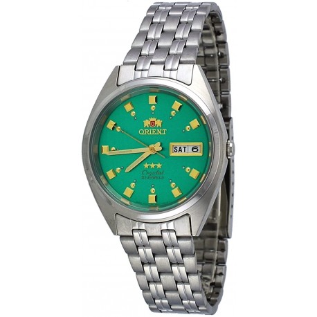 Reloj ORIENT FAB00009N Hombre 3 Star Stainless Steel Green D (Importación USA)