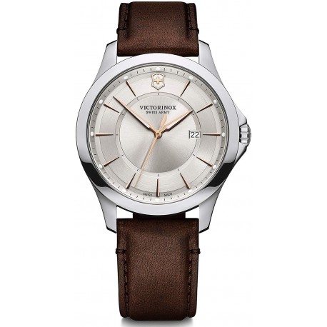 Reloj Victorinox 241907 Alliance Silver 2-Tones dial Bezel B (Importación USA)