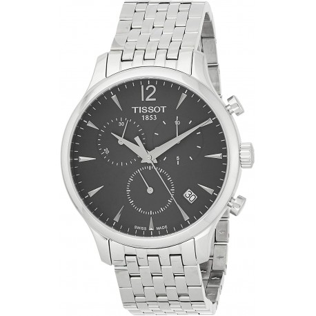 Reloj Tissot T0636171106700 Hombre T063.617.11.067.00 Stainless Steel Bracelet Chronograph Gray Dial and Date