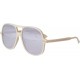 Gafas Gucci GG-0706-S 003 Ivory Grey Silver mirror effect lenses