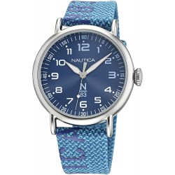 Reloj Nautica NAPLSF016 Hombre Quartz Canvas Strap Blue 20 C (Importación USA)
