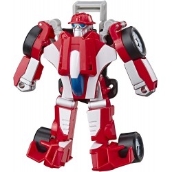 Figura Transformers Playskool Heroes Rescue Bots Academy Heatwave The Fire-Bot Converting Toy 4.5" Toys for Kids Ages 3 & Up