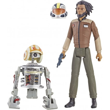 Figura Star Wars Resistance Animated Series 3.75-inch Jarek Yeager and Bucket R1-J5 2-Pack
