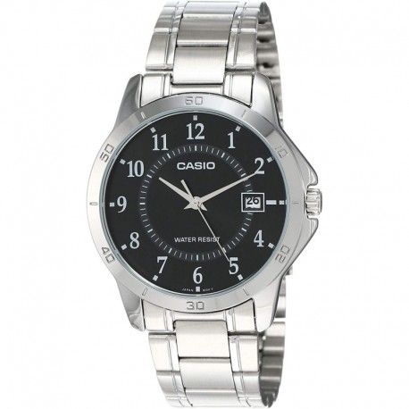 Reloj Casio MTP-V004D-1B Black Dial Stainless Steel (Importación USA)