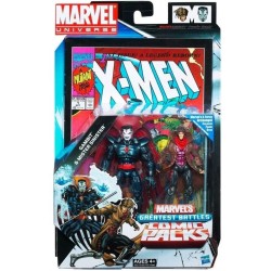 Figura Marvel Universe Marvel`s Greatest Battles Comic Packs Gambit and Mister Sinister Pack 4 Inches