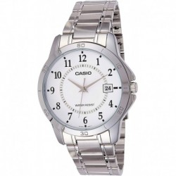 Reloj Casio MTP-V004D-7B White Dial Stainless Steel (Importación USA)