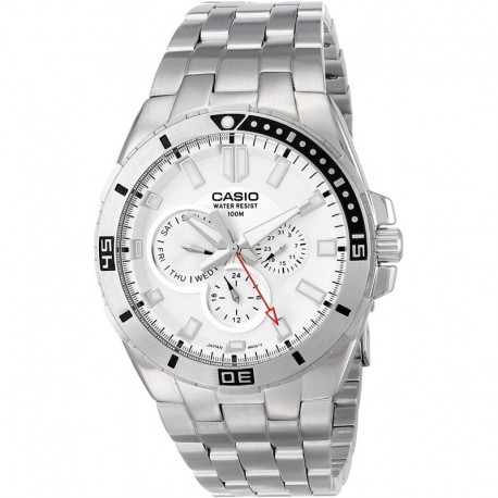 Reloj Hombre Casio MTD-1060D-7AVDF Divers Stainless Steel (Importación USA)