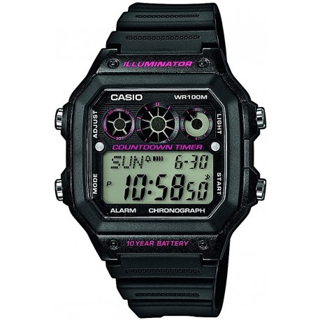 Reloj Hombre Casio Collection Ae-1300wh-1a2vef ?s Black (Importación USA)