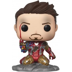 Figura Funko Pop! Avengers Endgame I Am Iron Hombre Glow-in-The-Dark Deluxe Vinyl Multicolored