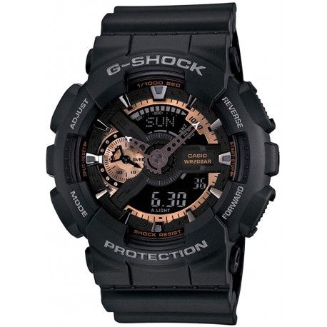 Reloj Hombre Casio Shock Crystal Color: Black (Importación USA)