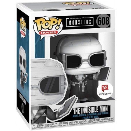 Figura Funko Pop! Universal Monsters The Invisible Hombre Book Black and White Exclusive 608