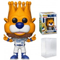 Figura Funko POP! Sports MLB Mascots Kansas City Royals Sluggerrr 13 Bundled Pop Box Protector to Protect Display