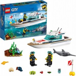 LEGO City Great Vehicles Diving Yacht 60221 Building Kit 148 Pieces