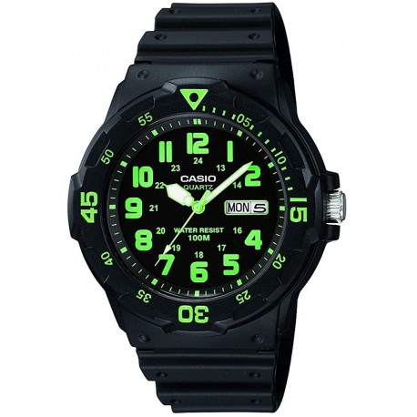 Reloj Hombre Casio Marine Black Dial Black Resin 0705201 (Importación USA)