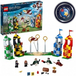 LEGO 75956 Harry Potter Quidditch Match Building Set Gryffindor Slytherin Ravenclaw and Hufflepuff Towers Toy Gifts