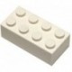 LEGO Parts and Pieces White 2x4 Brick x50