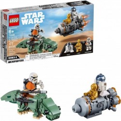 LEGO Star Wars Wars A New Hope Escape Pod vs Dewback Microfighters 75228 Building Kit 177 Pieces Discontinued by Manufacturer