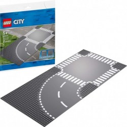 LEGO City Curve and Crossroad 60237 Building Kit 2 Pieces