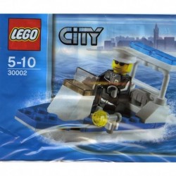 LEGO Police City Boat 30-Piece Construction Toy 30002