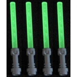 LEGO Lightsaber Lot of 4 Glow-in-the-Dark Lightsabers Hilts
