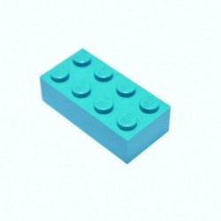 LEGO Parts and Pieces Medium Azure Deep Sky Blue 2x4 Brick x20