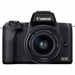 Camara Canon EOS M50 Mark II EF-M 15-45mm is STM Kit Black