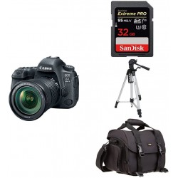 Camara Canon EOS 6D Mark II Digital SLR Camera EF 24-105mm IS STM Lens Accessory Bundle