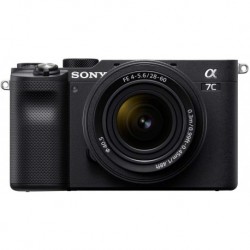 Camara Sony Alpha 7C Full-Frame Compact Mirrorless Camera Kit Black ILCE7CL/B