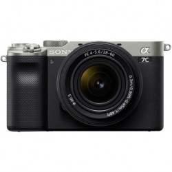 Camara Sony Alpha 7C Full-Frame Compact Mirrorless Camera Kit Silver ILCE7CL/S