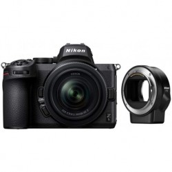 Camara Nikon Z5 Full Frame Mirrorless Camera NIKKOR Z 24-50mm f/4-6.3 Zoom Lens Mount Adapter FTZ