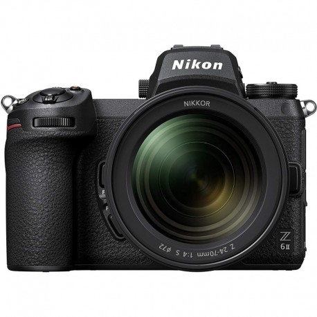 Camara Nikon Z 6II FX-Format Mirrorless Camera Body w/NIKKOR 24-70mm f/4 S Black