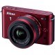 Camara Nikon 1 J2 10.1 MP HD Digital Camera 10-30mm and 30-110mm VR Lenses Red