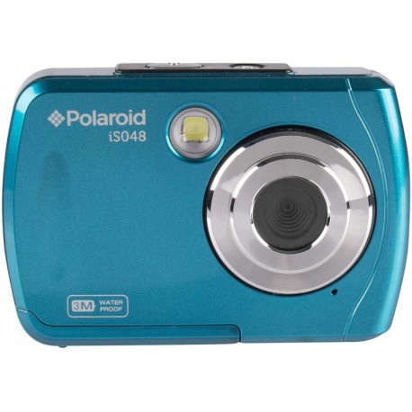 Camara Polaroid IS048 Waterproof Instant Sharing 16 MP Digital Portable Handheld Action Camera Teal