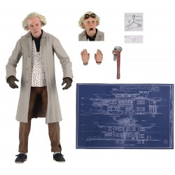 Figura NECA Back to The Future Doc Brown Ultimate Version Wrench Flux Capacitor Drawing & Blueprint