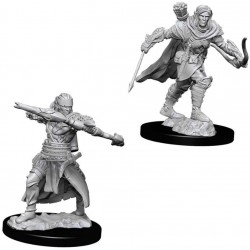 Figura NECA Pathfinder Battles Deep Cuts Unpainted Miniatures Wave 7 Half-Elf Male Ranger