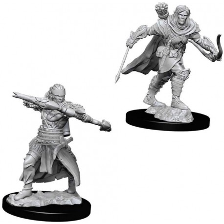 Figura NECA Pathfinder Battles Deep Cuts Unpainted Miniatures Wave 7 Half-Elf Male Ranger