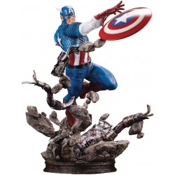 Figura Marvel Kotobukiya Universe Captain America Fine Art Statue Multicolor
