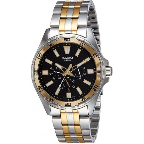 Reloj Casio MTD-300SG-1AV Two-Tone 50M Stainless Steel (Importación USA)