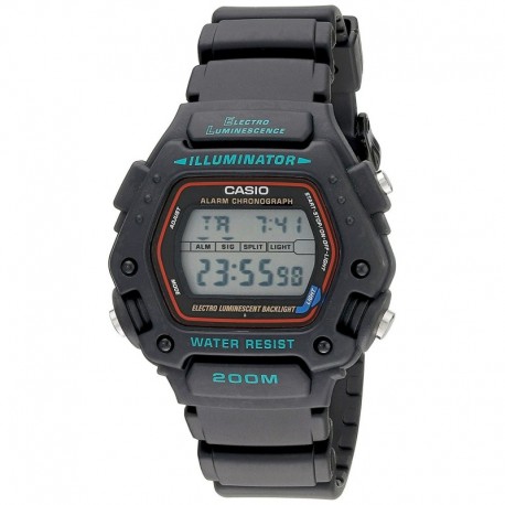 Reloj Hombre Casio Classic Alarm Chronograph Shock Res 60520 (Importación USA)