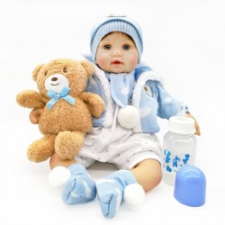 Kiki Muñeco 42cm Bebé Reborn Realista Silicona Cuerpo Blando (Entrega Inmediata)
