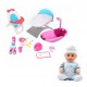 Set De Juego De Muñecas 3 En 1 De Lujo Con Bebé Bañera 8689 (Entrega Inmediata)