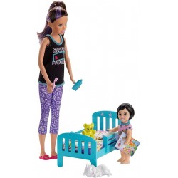 Barbie Skipper Canguro Con Bebe Babysitters Mattel Ghv88 (Entrega Inmediata)