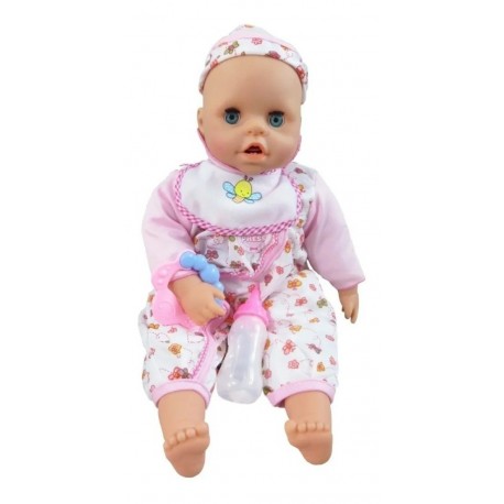Bebe Con Sonido Accesorio Y Biberón Baby Lovely Xmy8029 (Entrega Inmediata)